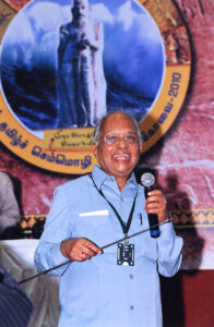RK speaking at World Tamil Conference, Coimbatore, 2010.