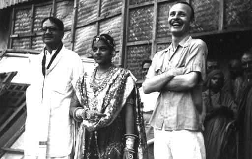 Photographer Glen Hensley’s picture titled Leading Man and Leading Lady – a photo taken on the sets of the Tamil musical classic Meera, showing Kalki Sadasivam, MS and the director of the film Ellis Dungan